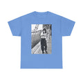 Vibing Graphic Print Short Sleeve Crew Neck Unisex Heavy Cotton Art Tee Shirt