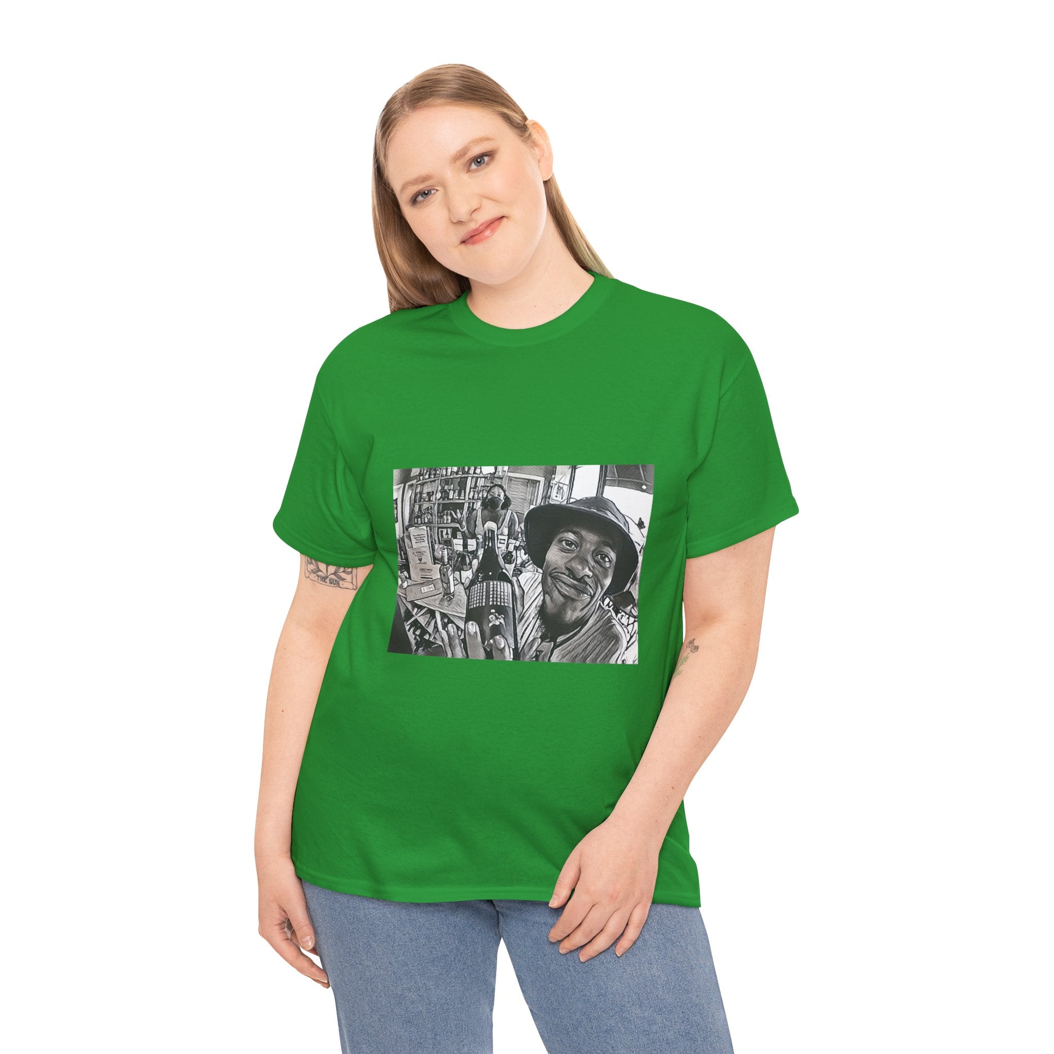 Pink Siifu Graphic Print Short Sleeve Crew Neck Unisex Heavy Cotton Tee Shirt