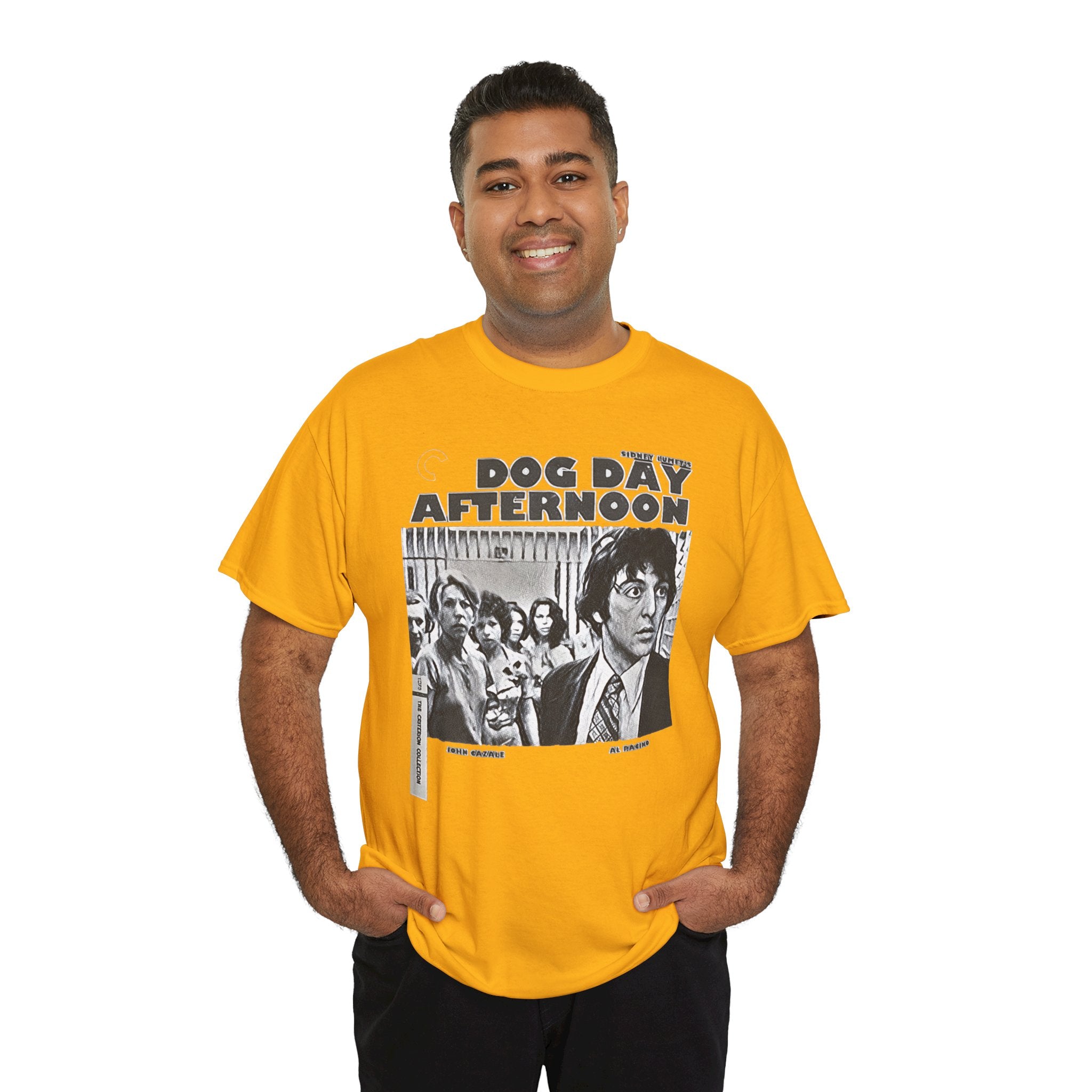 Dog Day Afternoon Graphic Print Al Pacino Black & White Unisex Heavy Cotton Tee