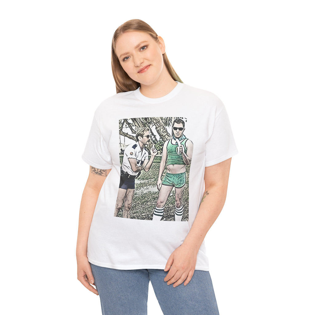 Reno 911 Graphic Print Short Sleeve Crew Neck Unisex Heavy Cotton Art Tee Shirt