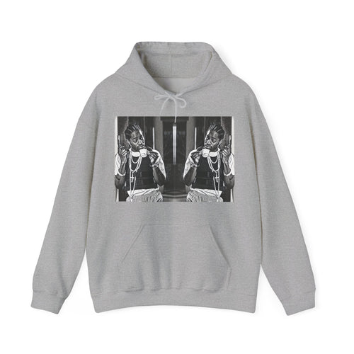 Andre 3000 Graphic Print Long Sleeve Unisex Heavy Blend™ Hooded Art Sweatshirt