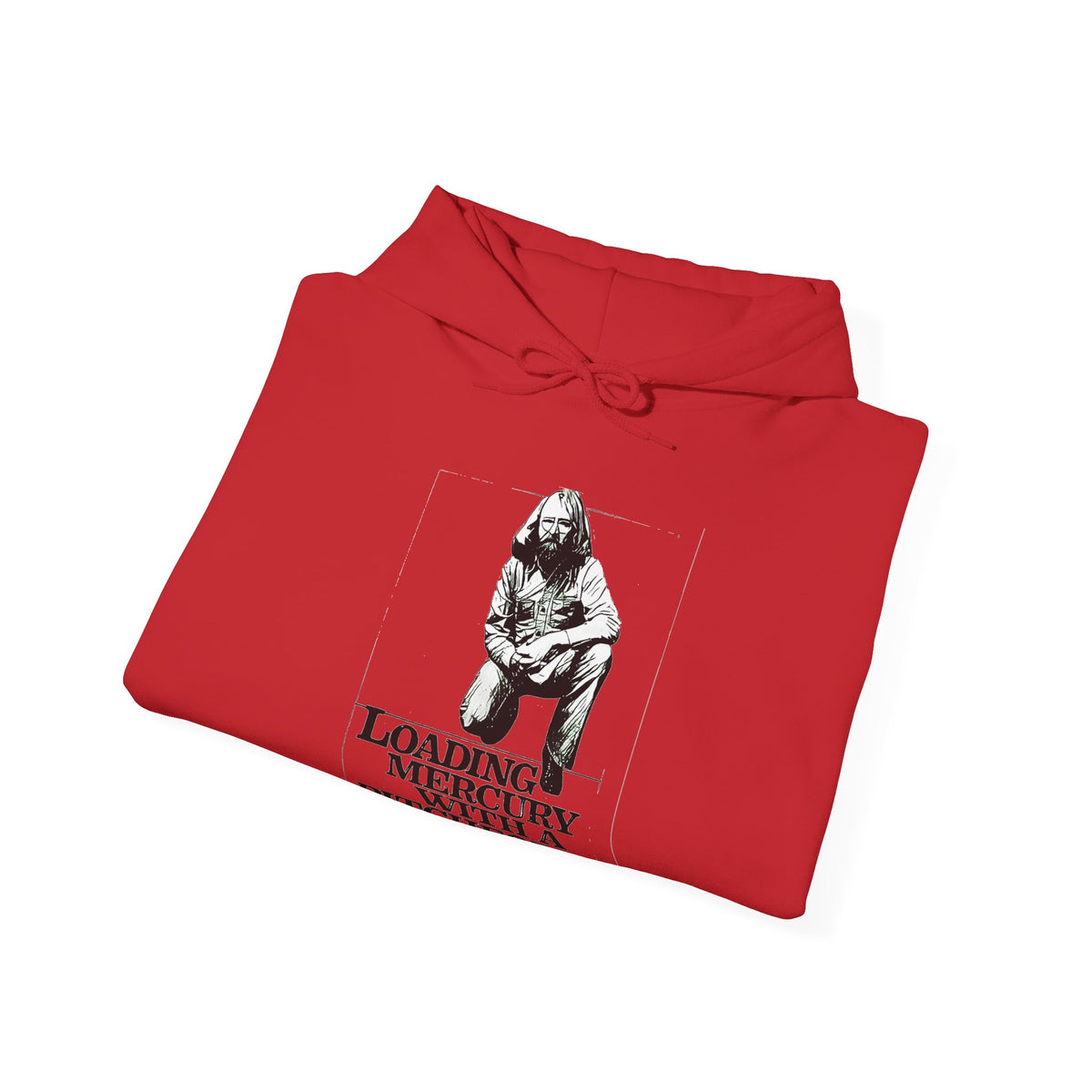 Loading Mercury With A Pitchfork Graphic LS Unisex Heavy Blend Hooded Sweatshirt