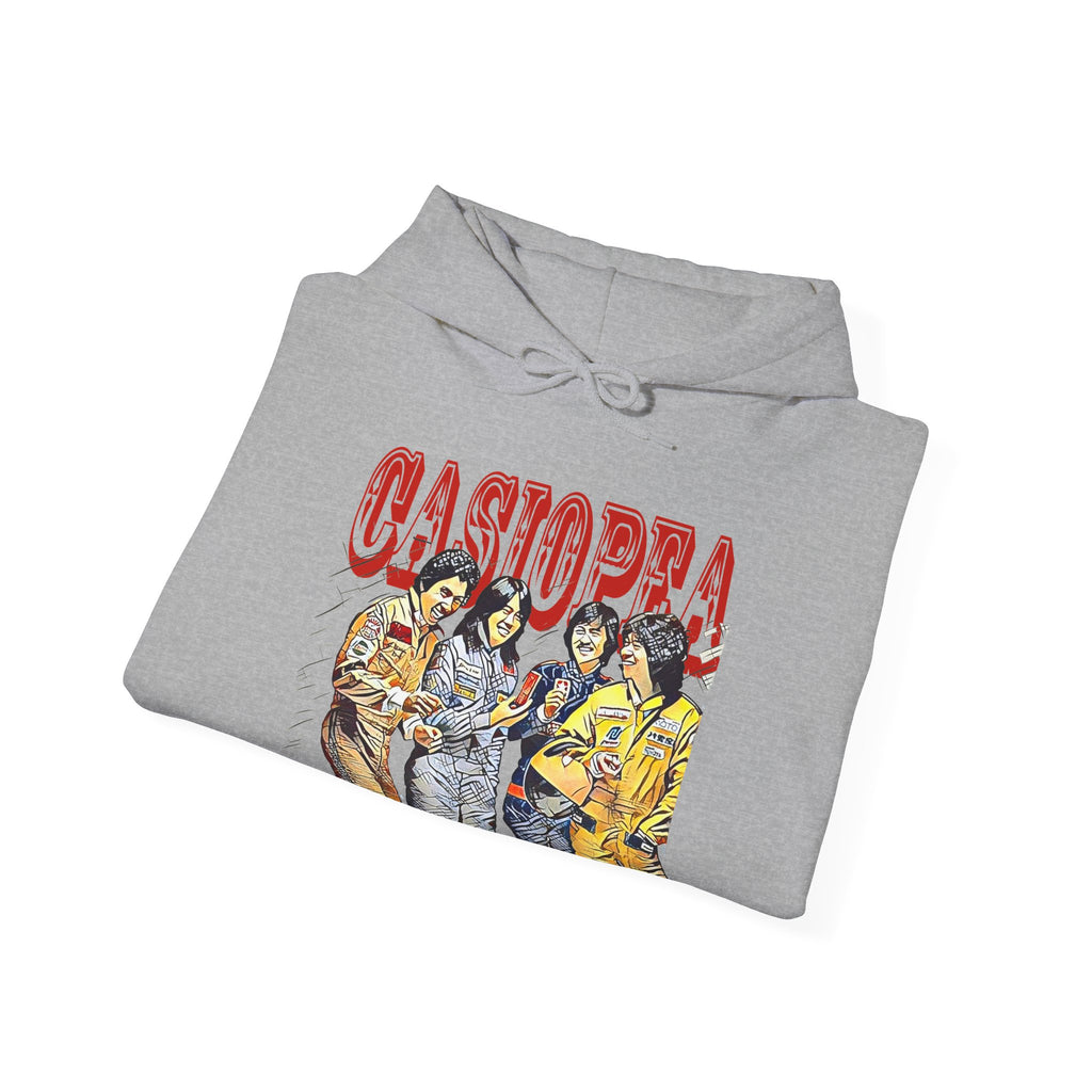 Casiopea Band Art Graphic Print Long Sleeve Unisex Heavy Blend Hooded Sweatshirt