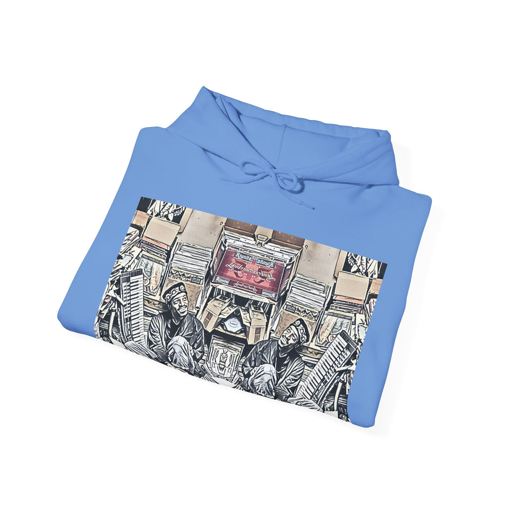 Andre 3000 Surrounded By Vinyl Long Sleeve Unisex Heavy Blend™ Hooded Sweatshirt