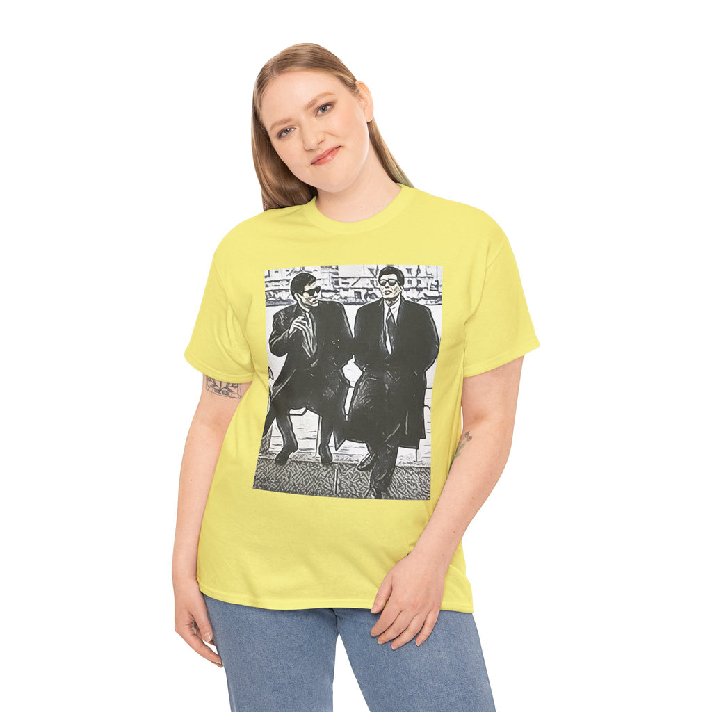 Abunai Deka Graphic Print Short Sleeve Crew Neck Unisex Heavy Cotton Tee Shirt