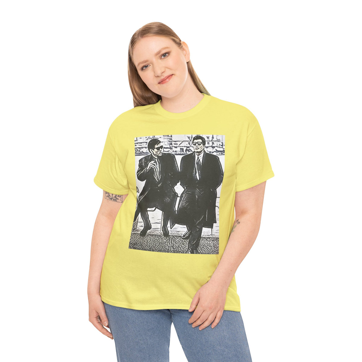 Abunai Deka Graphic Print Short Sleeve Crew Neck Unisex Heavy Cotton Tee Shirt