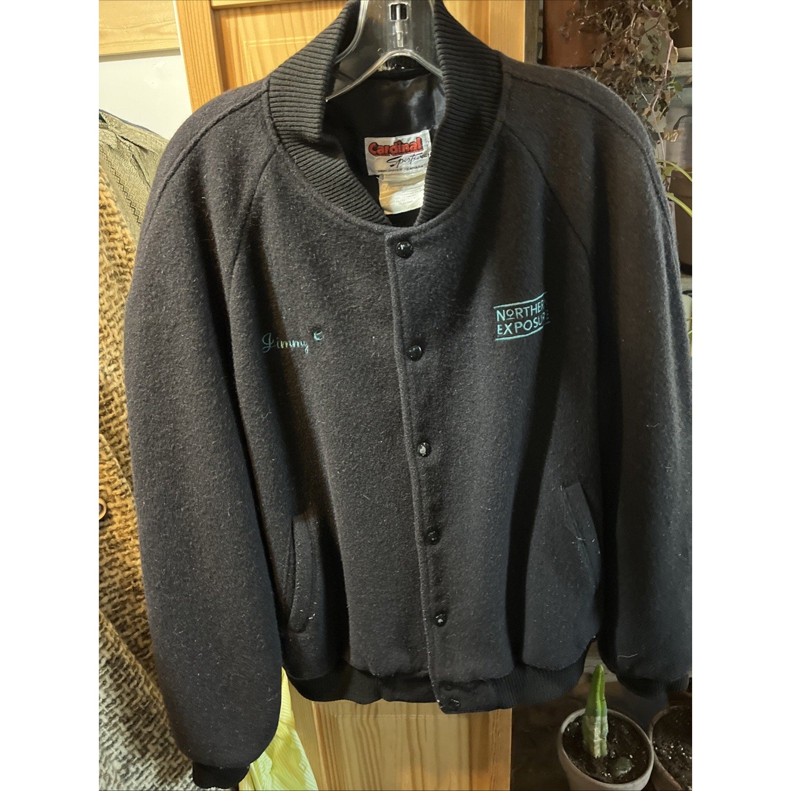 Cardinal Sportswear Vintage Northern Exposure Sz 18 Jacket Wool Button Up LS TV