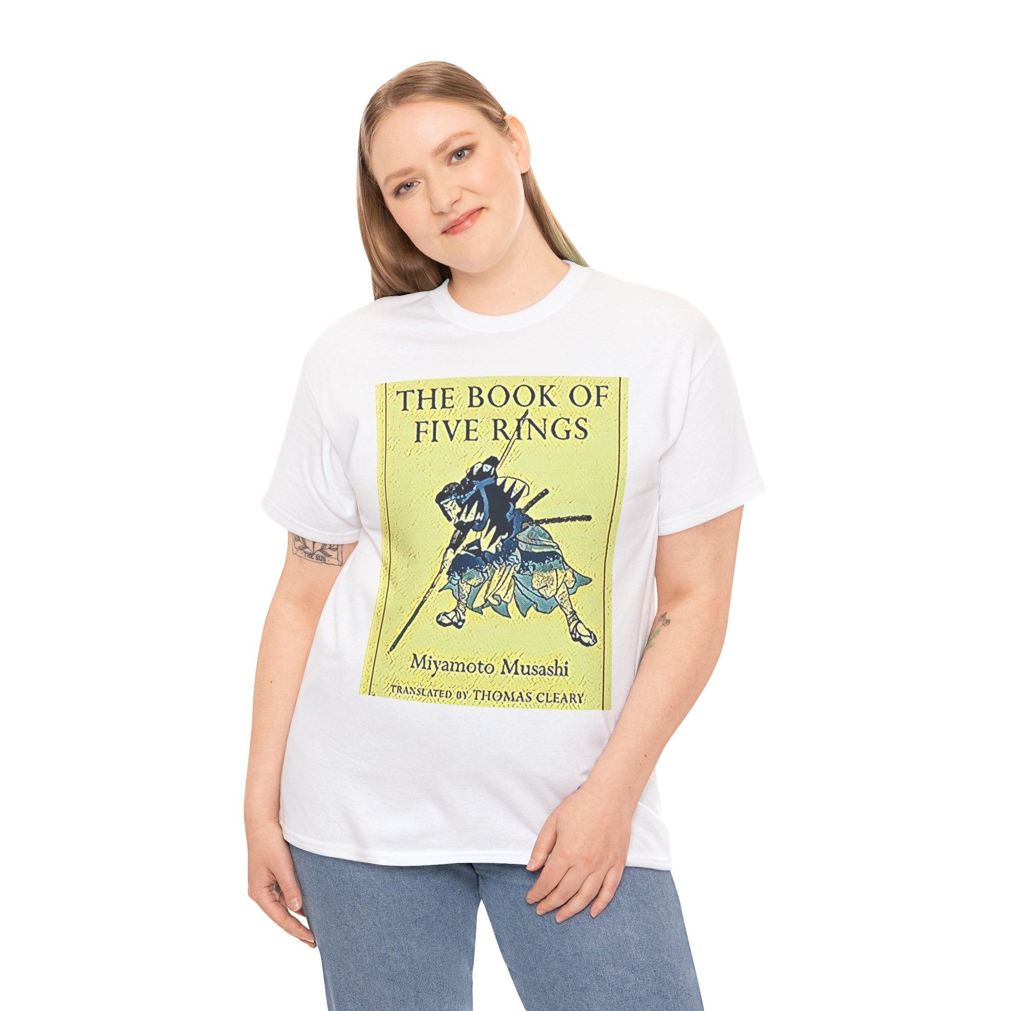 The Book Of Five Rings Graphic Print Short Sleeve Unisex Heavy Cotton Tee Shirt