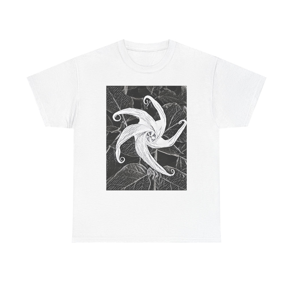 Jimsonweed Datura Stramonium Graphic Print Botany Unisex Heavy Cotton Tee Shirt