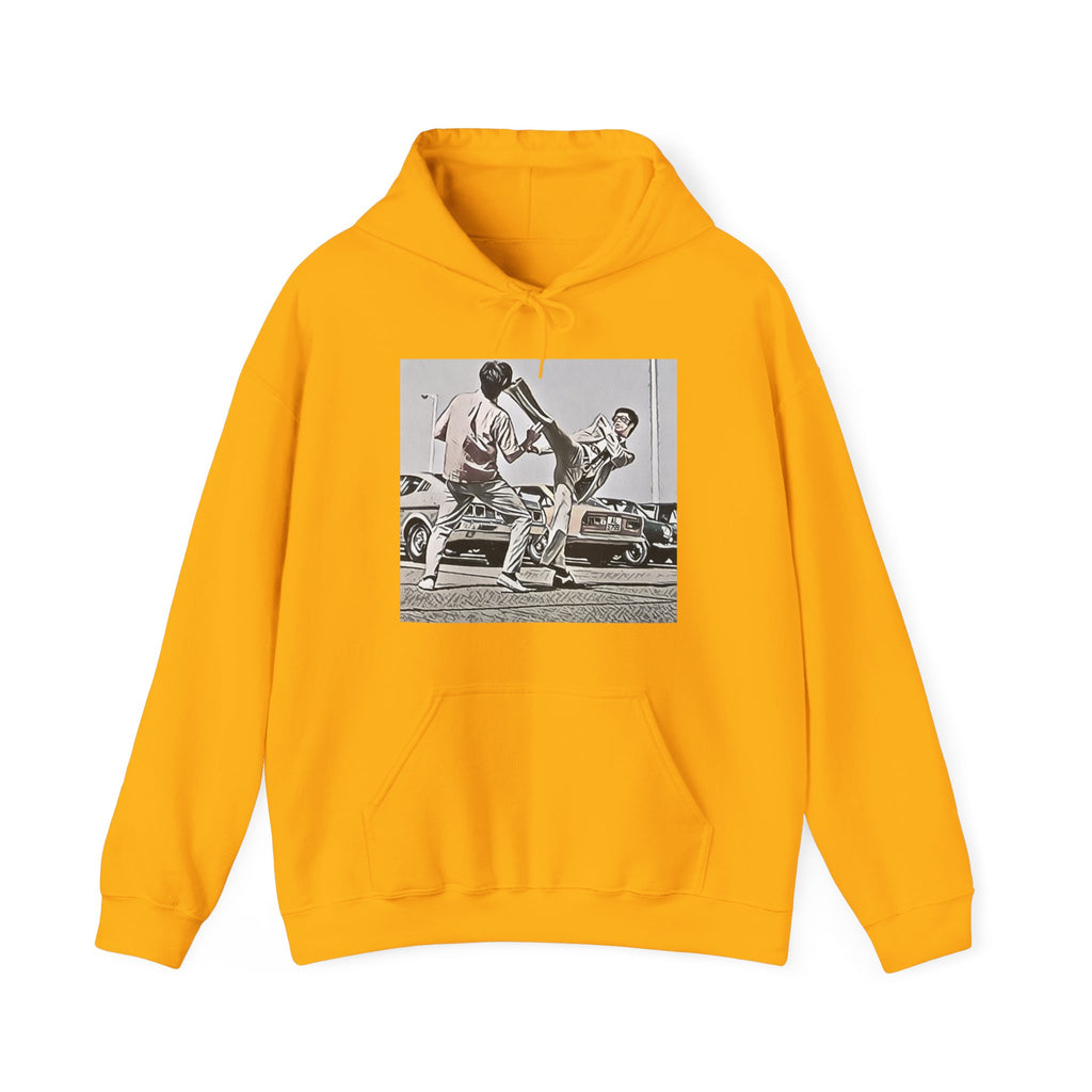 Bruce Lee Graphic Print Long Sleeve Unisex Heavy Blend™ Hooded Movie Sweatshirt