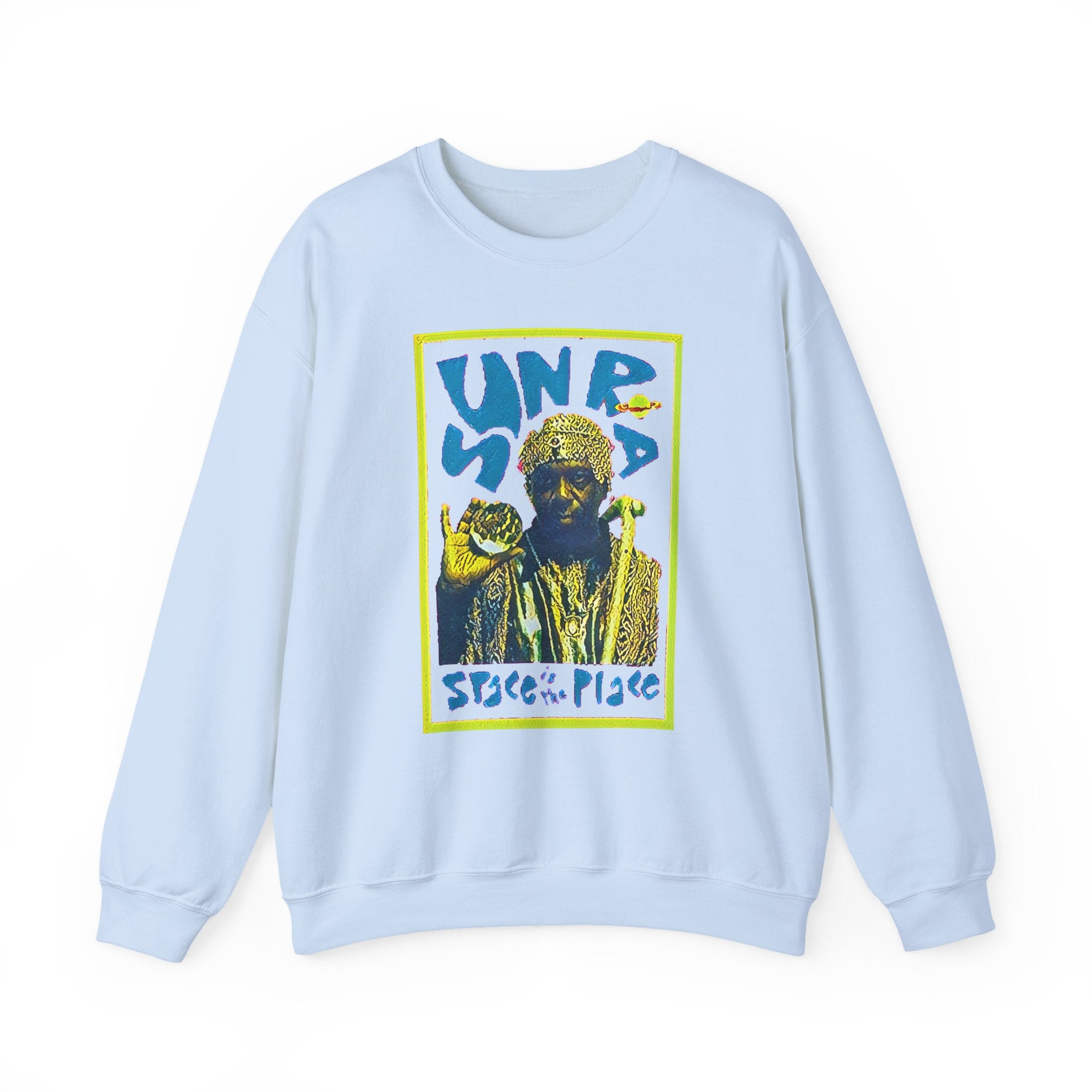 Sun Ra Space Is The Place Graphic Print Unisex Heavy Blend™ Crewneck Sweatshirt
