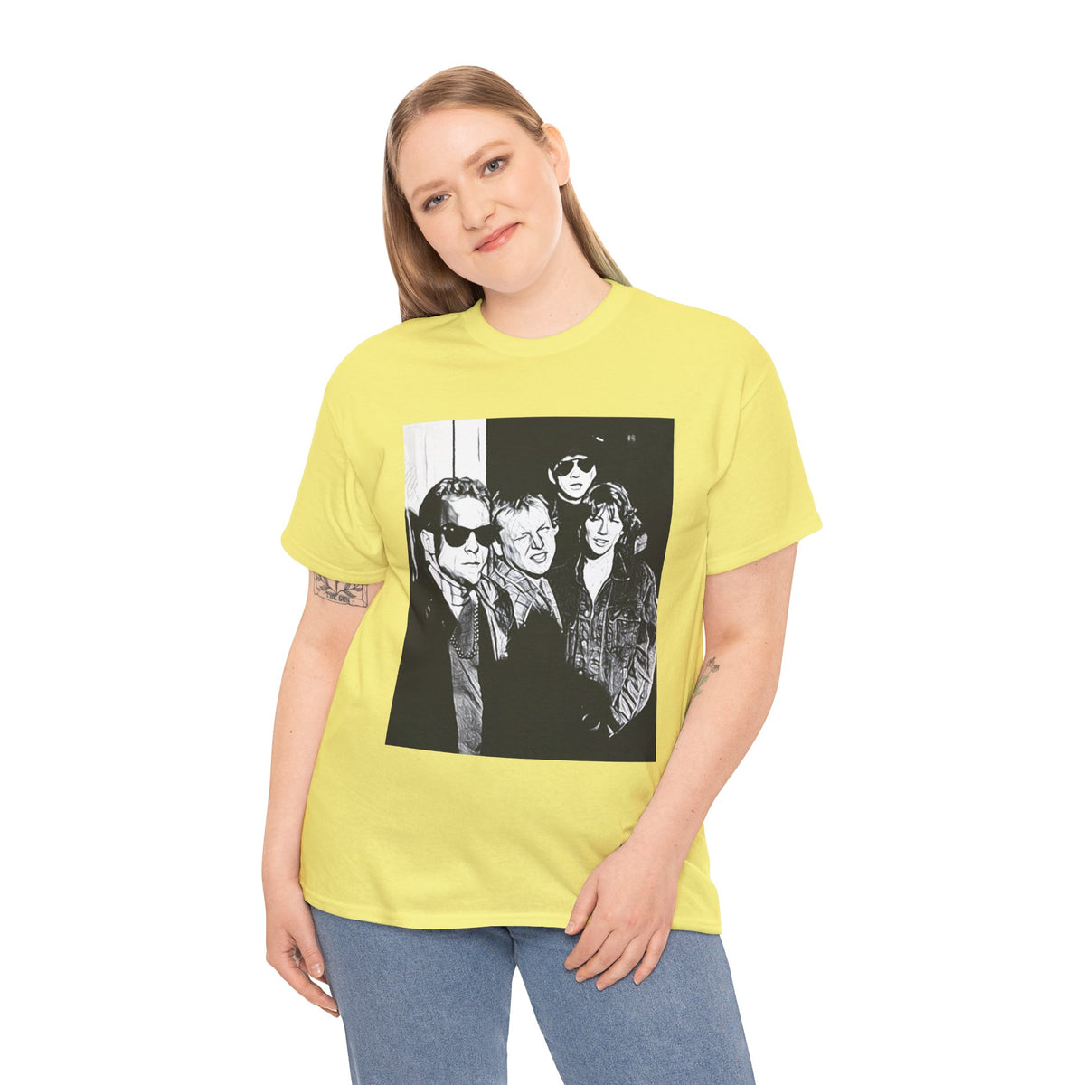 The Pixies Graphic Print Short Sleeve Crew Neck Unisex Heavy Cotton Tee Shirt