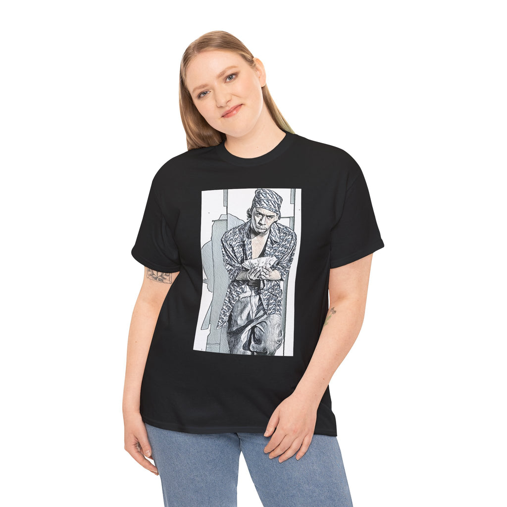Tommy Wright III Graphic Print Short Sleeve Crew Unisex Heavy Cotton Tee Shirt