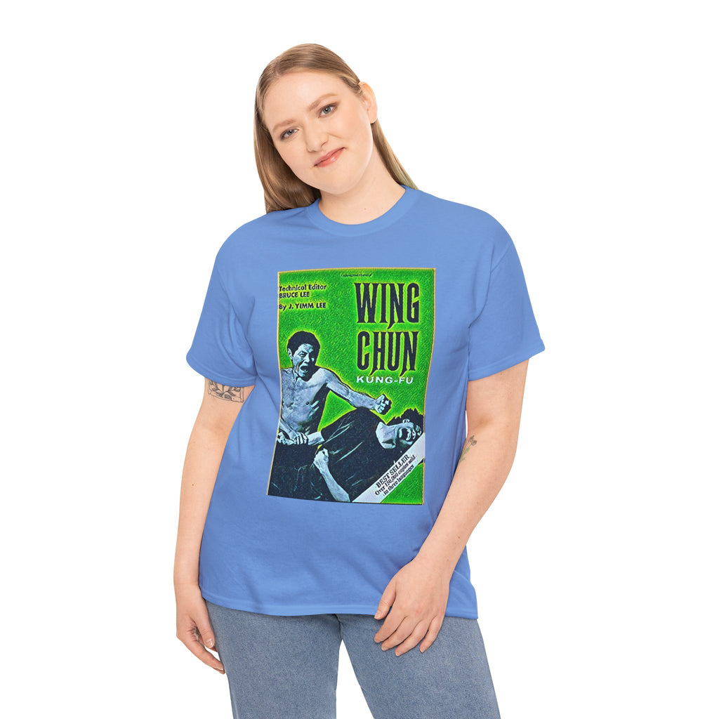 Wing Chun Kung-Fu Graphic Print Short Sleeve Crew Unisex Heavy Cotton Tee Shirt