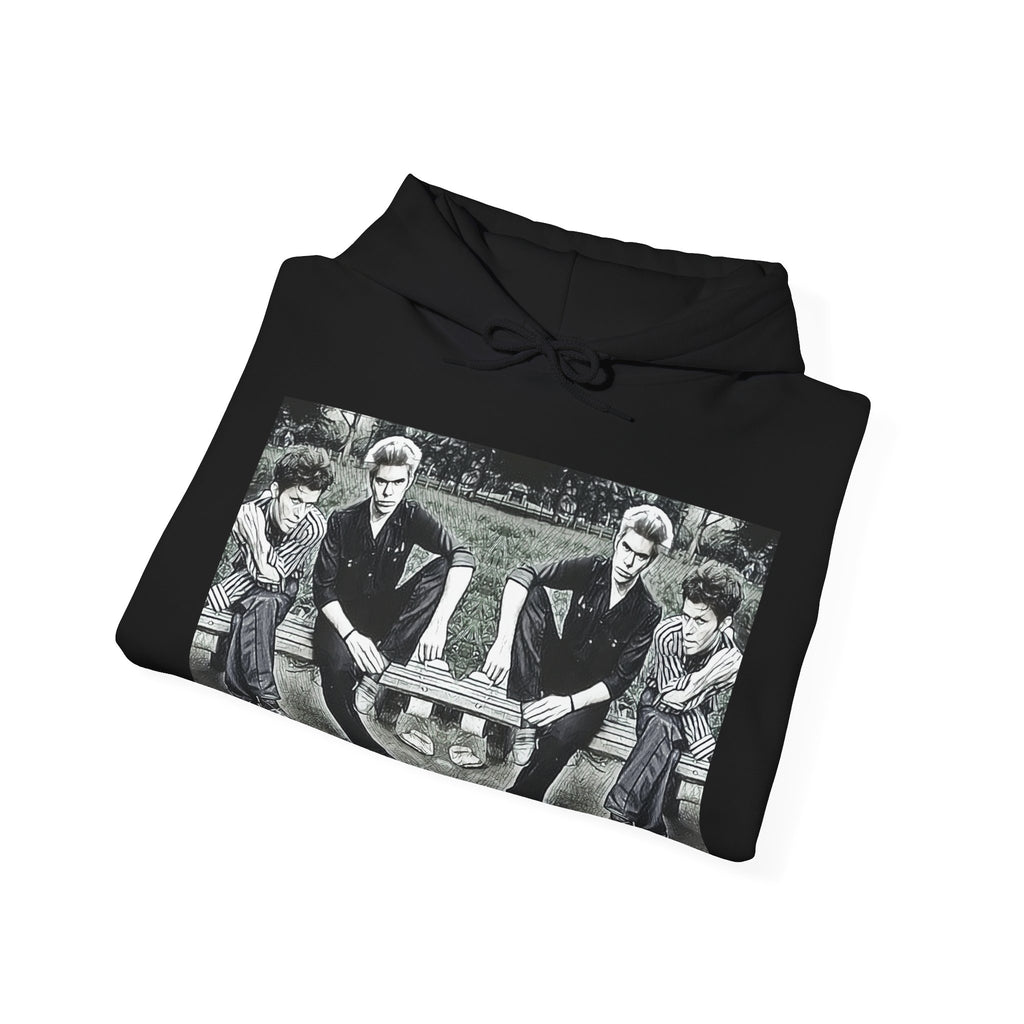 Tom Waits Jim Jarmusch Graphic Print LS Unisex Heavy Blend™ Hooded Sweatshirt