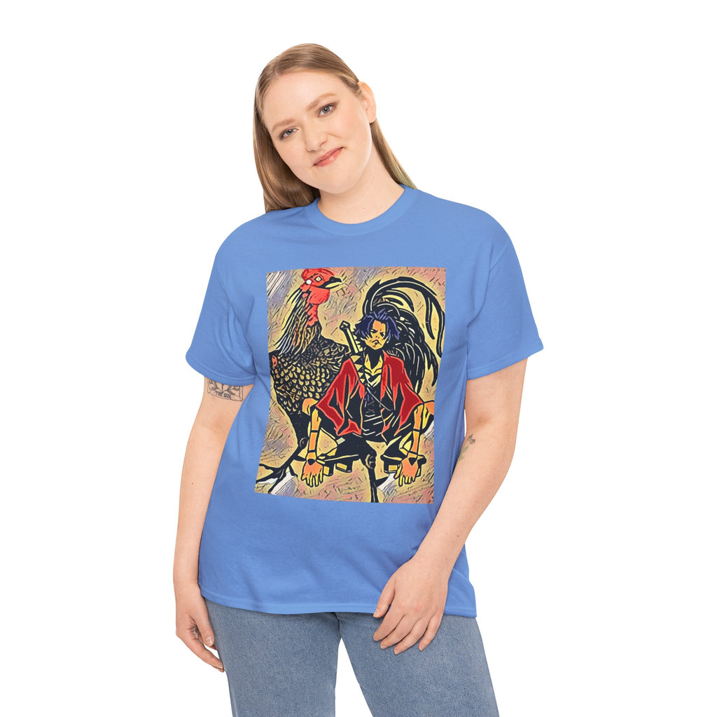 Samurai Champloo Graphic Print Short Sleeve Unisex Heavy Cotton Anime Tee Shirt