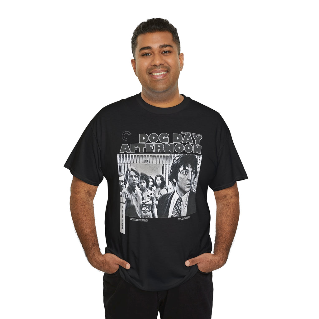 Dog Day Afternoon Graphic Print Al Pacino Black & White Unisex Heavy Cotton Tee