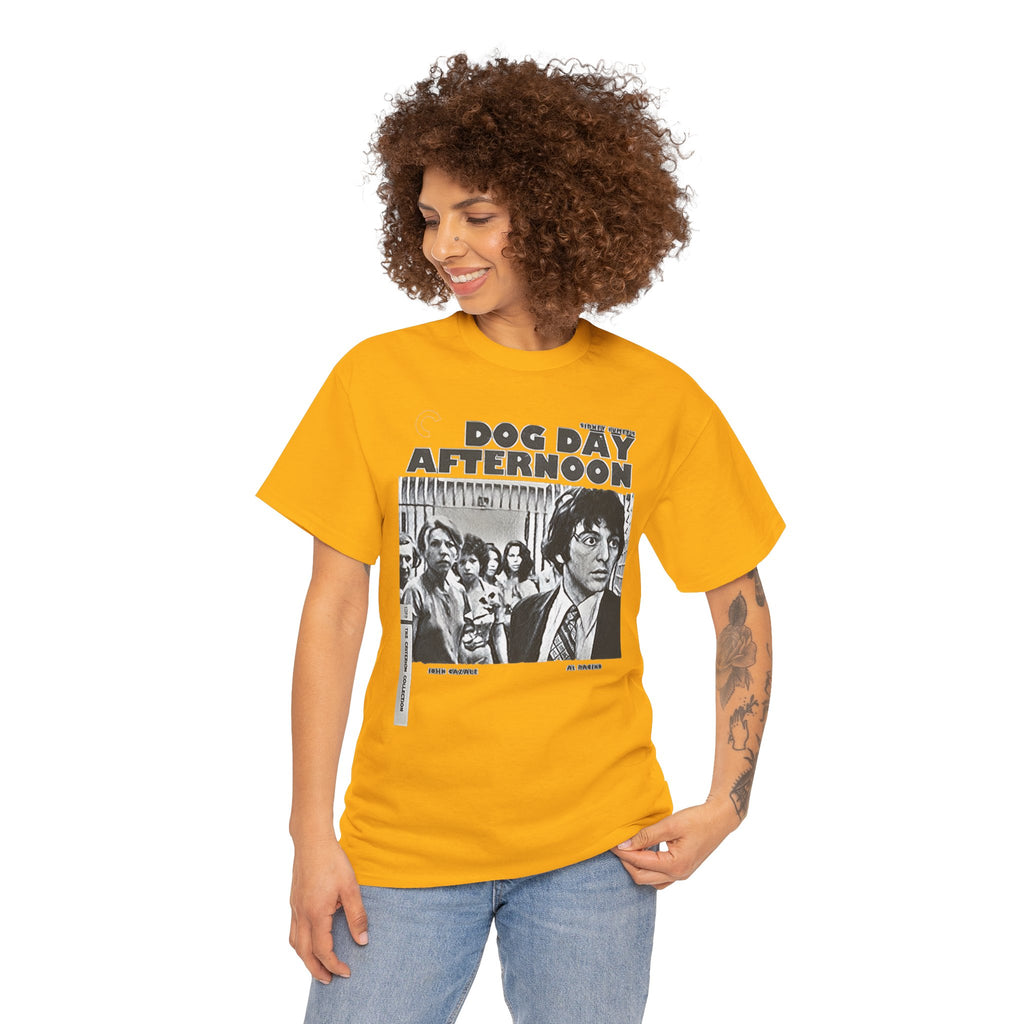 Dog Day Afternoon Graphic Print Al Pacino Black & White Unisex Heavy Cotton Tee