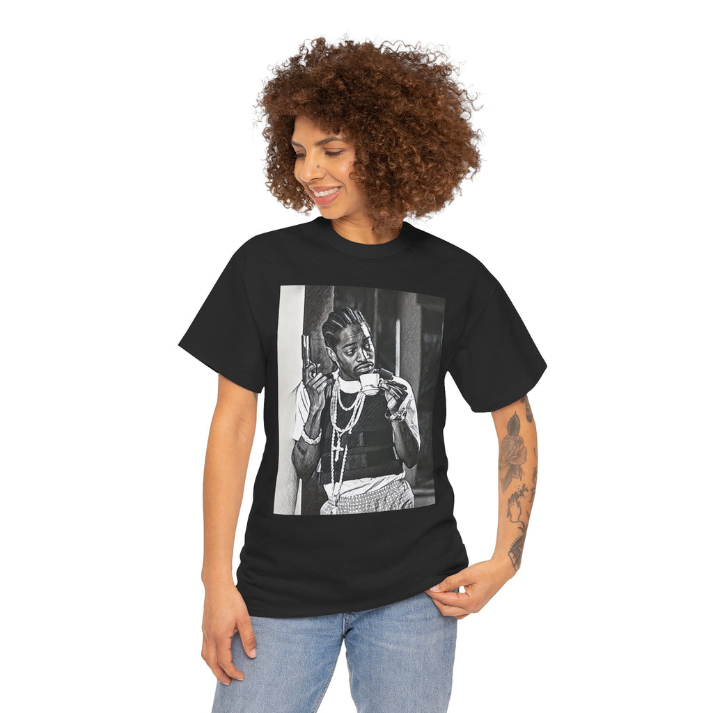 Andre 3000 Graphic Print Short Sleeve Crew Neck Unisex Heavy Cotton Tee Shirt