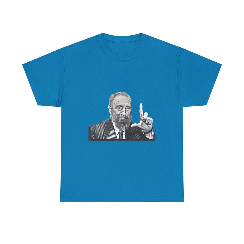 Fidel Castro Black & White Art Graphic Print Unisex Heavy Cotton Tee