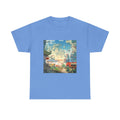 Studio Ghibli Style City Landscape Graphic Print Unisex Heavy Cotton Tee Shirt