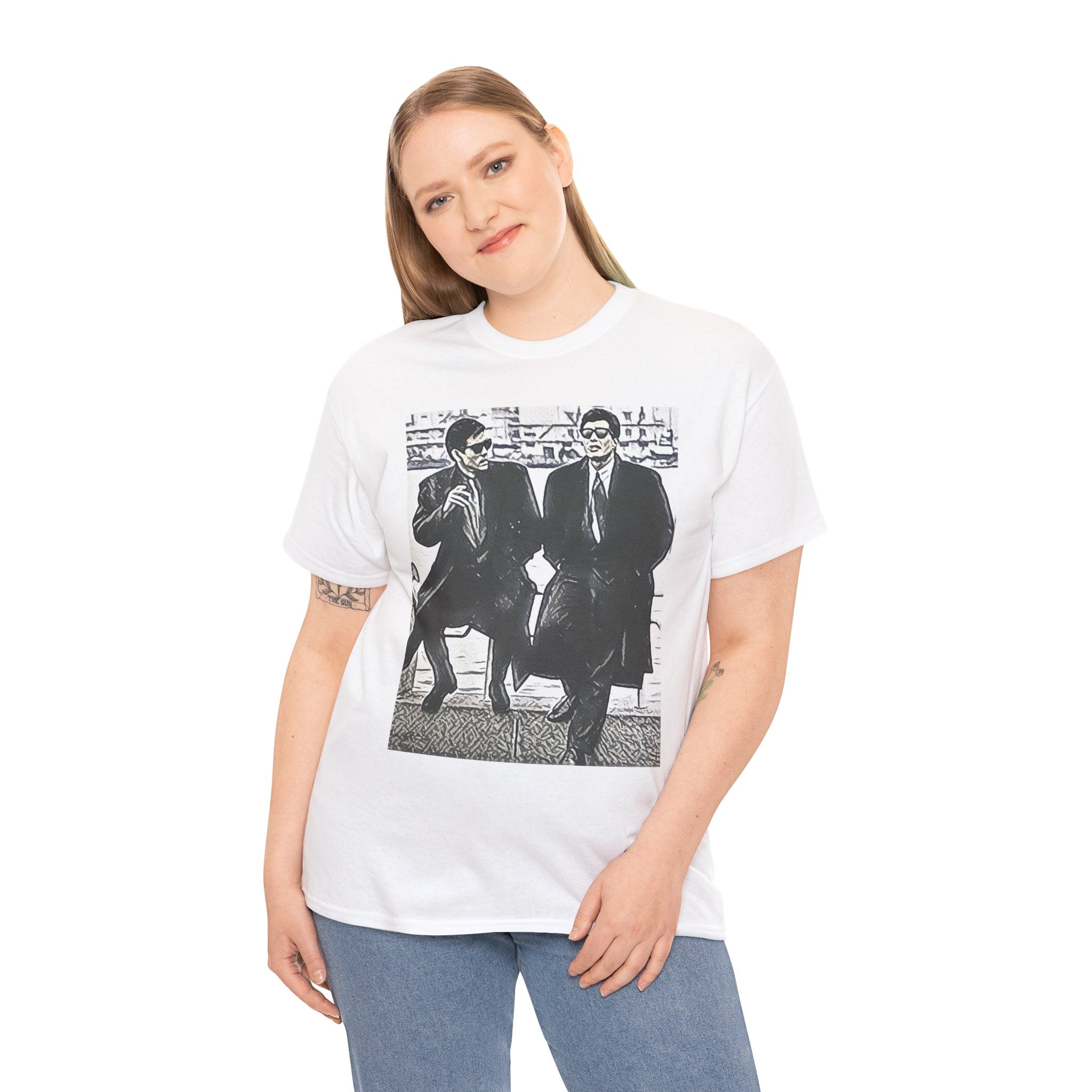 Abunai Deka Graphic Print Short Sleeve Crew Neck Unisex Heavy Cotton Tee Shirt