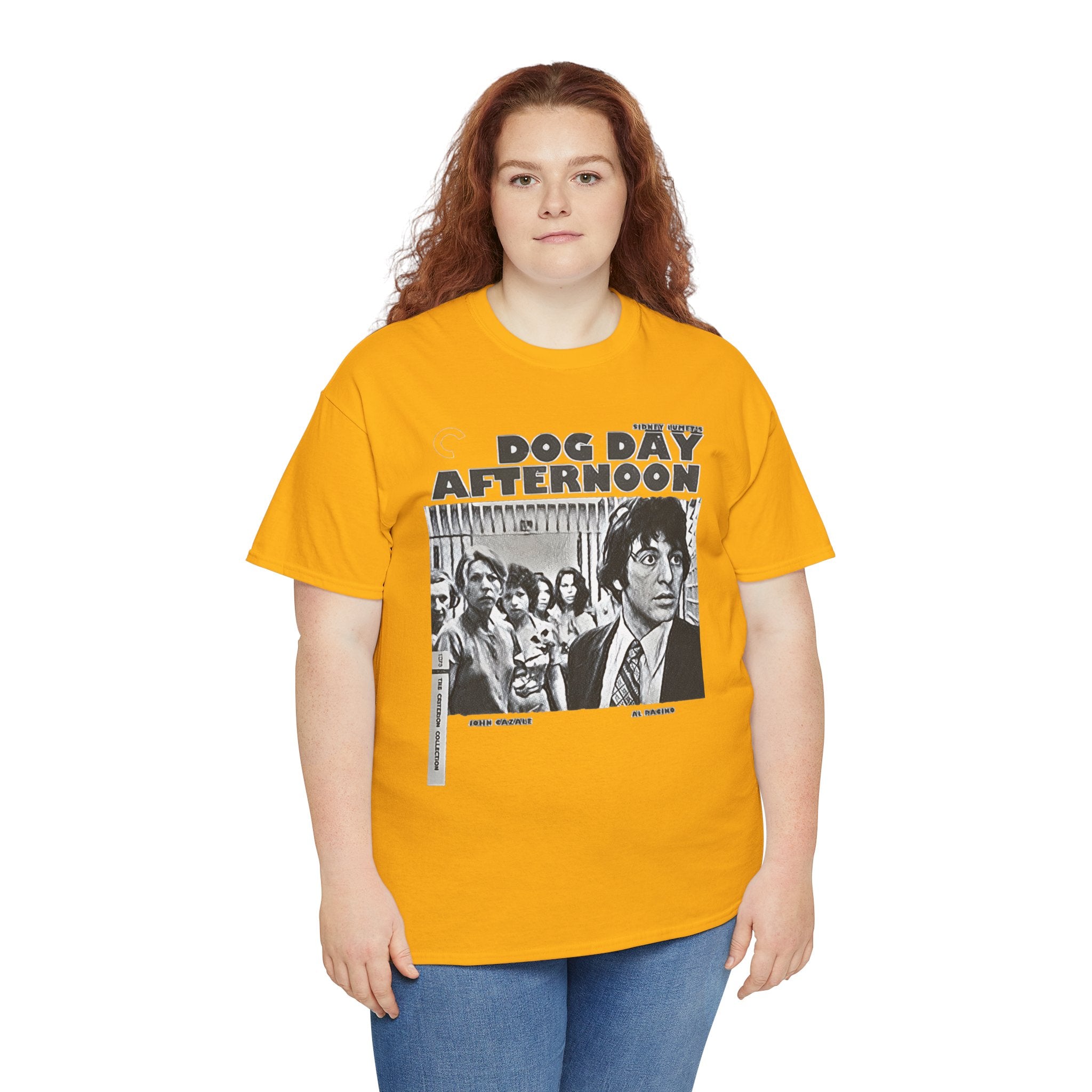 Dog Day Afternoon Graphic Print Al Pacino Black & White Unisex Heavy Cotton Tee