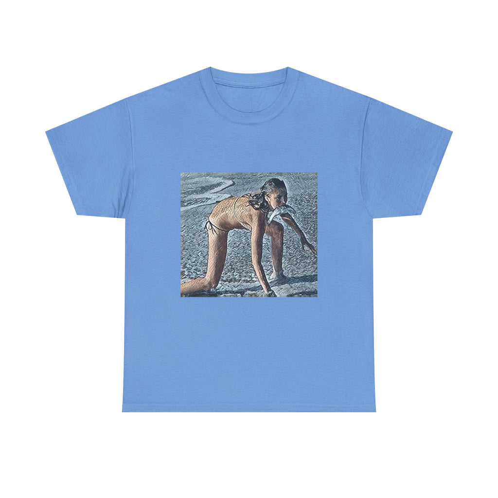 Modern Woman Graphic Print Short Sleeve Crew Neck Unisex Heavy Cotton Tee Shirt