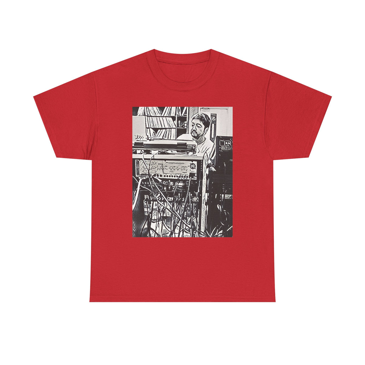 Nujabes Graphic Print Short Sleeve Crew Neck Unisex Heavy Cotton Art Tee Shirt