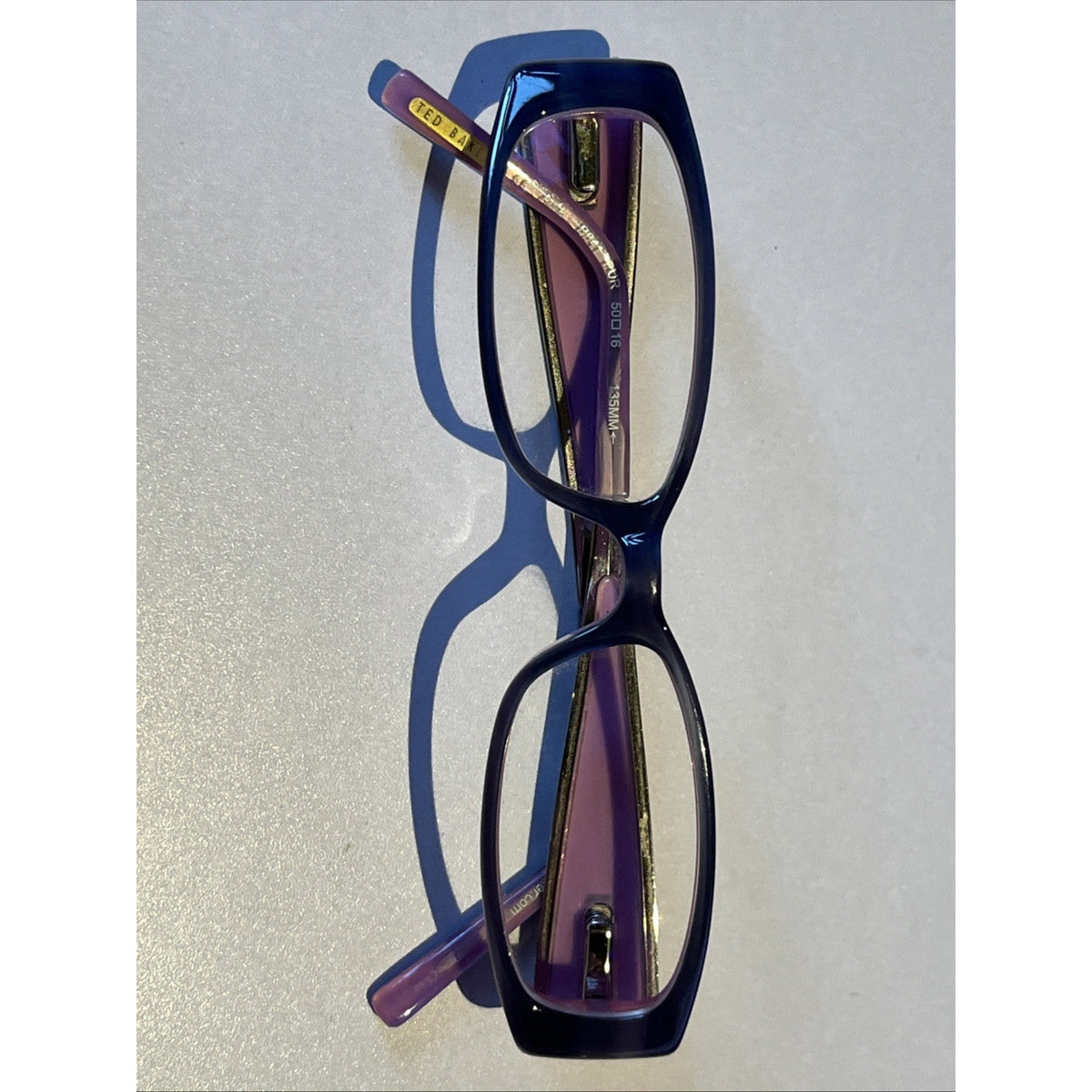 Ted Baker B 841 PUR purple Designer Auth Eyeglasses 50-16-135 Frames Only