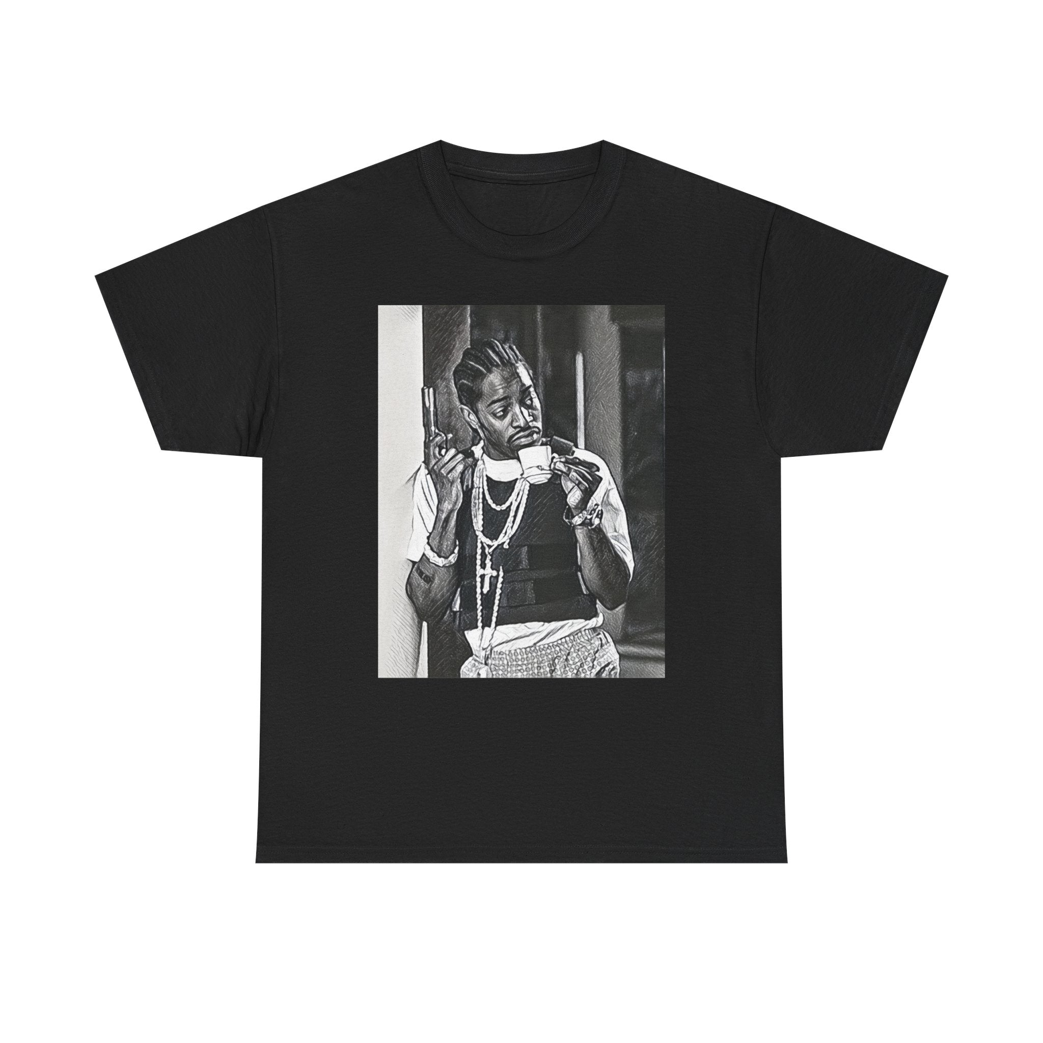Andre 3000 Graphic Print Short Sleeve Crew Neck Unisex Heavy Cotton Tee Shirt