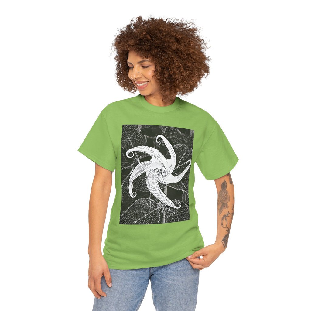 Jimsonweed Datura Stramonium Graphic Print Botany Unisex Heavy Cotton Tee Shirt