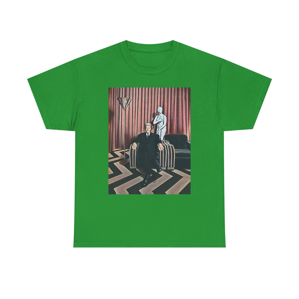 David Lynch Twin Peaks Graphic Print Short Sleeve Unisex Heavy Cotton Tee Shirt