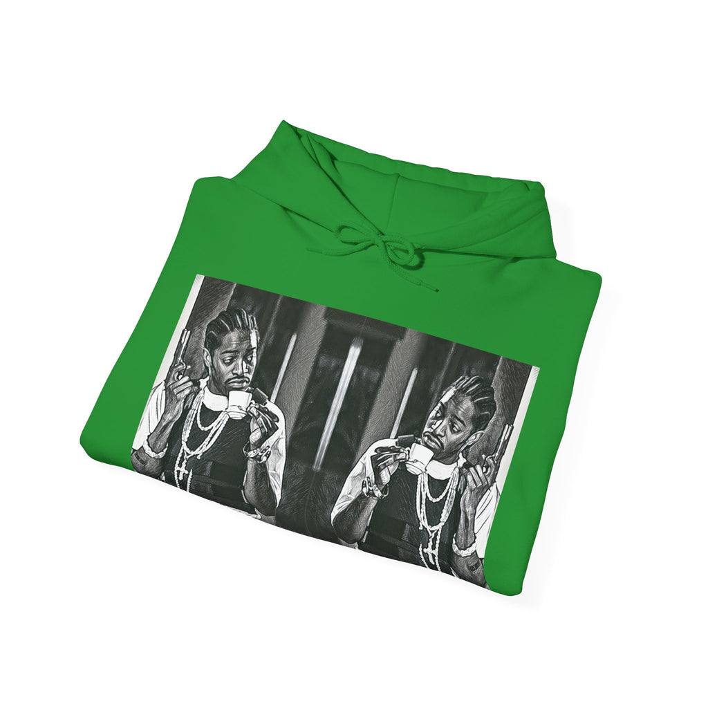 Andre 3000 Graphic Print Long Sleeve Unisex Heavy Blend™ Hooded Art Sweatshirt