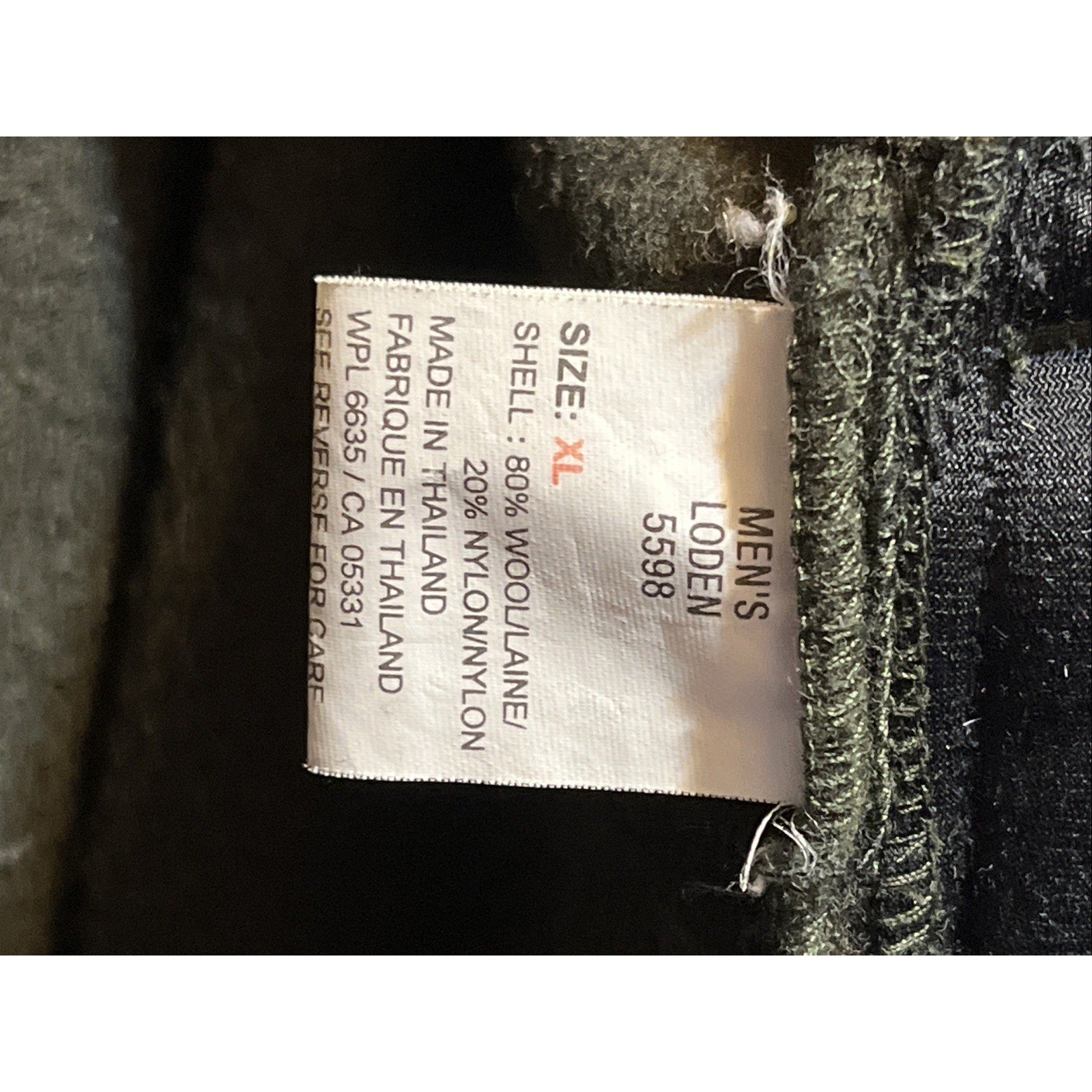 Woolrich Vintage Moleskin Jacket Men’s XL Olive Green LS Wool Blend Full Zip
