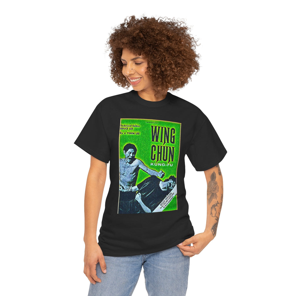 Wing Chun Kung-Fu Graphic Print Short Sleeve Crew Unisex Heavy Cotton Tee Shirt