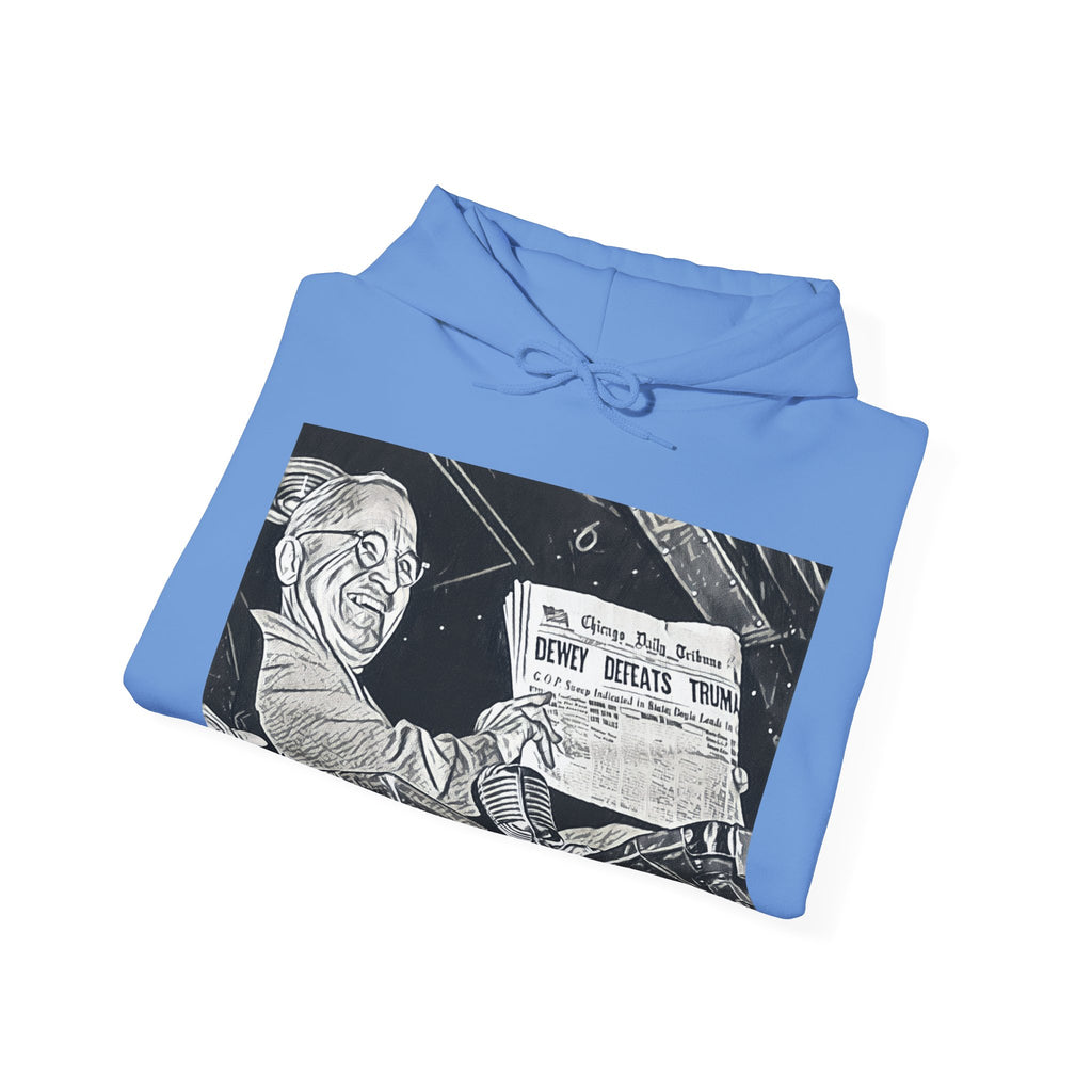 Dewey Defeats Truman Graphic Print LS Unisex Heavy Blend™ Hooded Art Sweatshirt