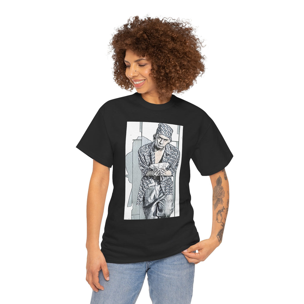 Tommy Wright III Graphic Print Short Sleeve Crew Unisex Heavy Cotton Tee Shirt