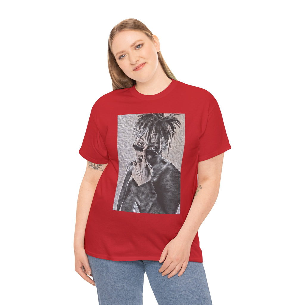 Juice WRLD Graphic Print Short Sleeve Crew Neck Unisex Heavy Cotton Tee Shirt