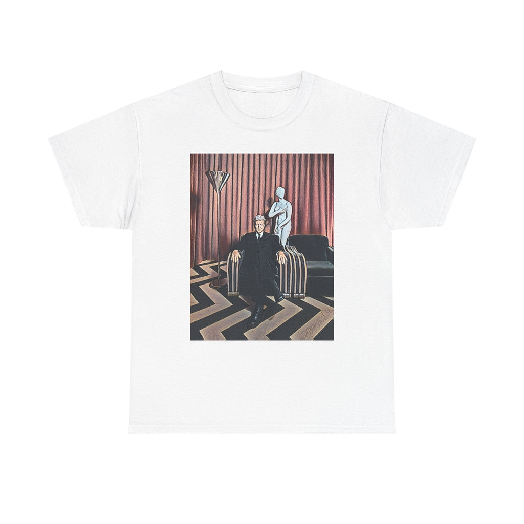 David Lynch Twin Peaks Graphic Print Short Sleeve Unisex Heavy Cotton Tee Shirt