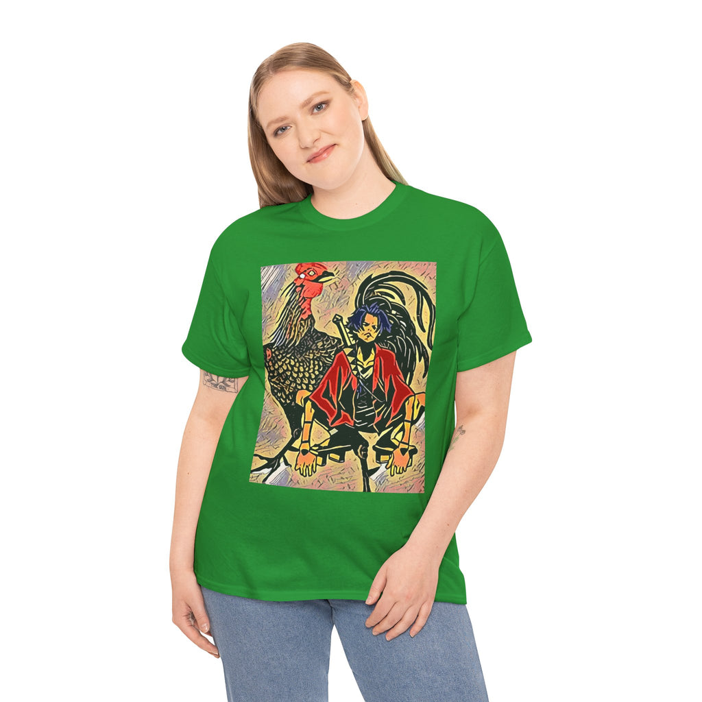 Samurai Champloo Graphic Print Short Sleeve Unisex Heavy Cotton Anime Tee Shirt