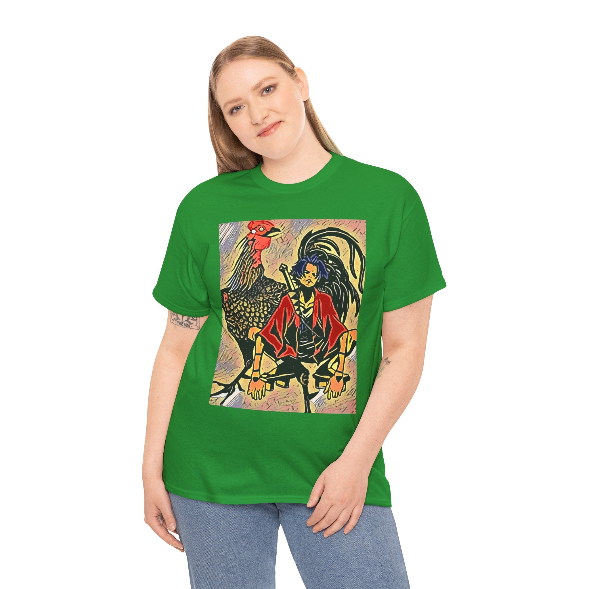 Samurai Champloo Graphic Print Short Sleeve Unisex Heavy Cotton Anime Tee Shirt