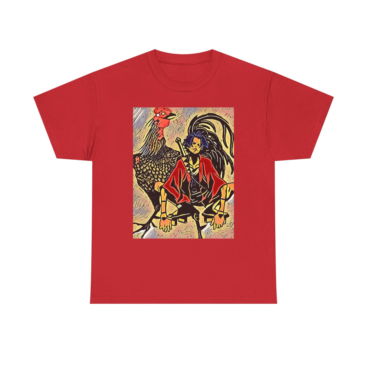 Samurai Champloo Graphic Print Short Sleeve Unisex Heavy Cotton Anime Tee Shirt