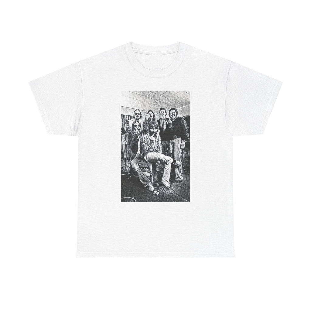 The Doobie Brothers Graphic Print Short Sleeve Crew Neck Unisex Heavy Cotton Tee