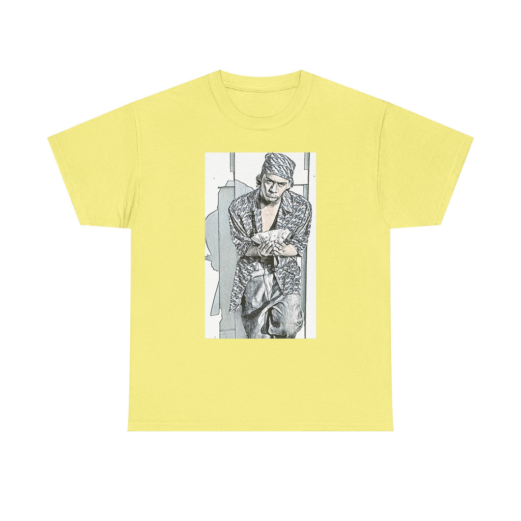 Tommy Wright III Graphic Print Short Sleeve Crew Unisex Heavy Cotton Tee Shirt