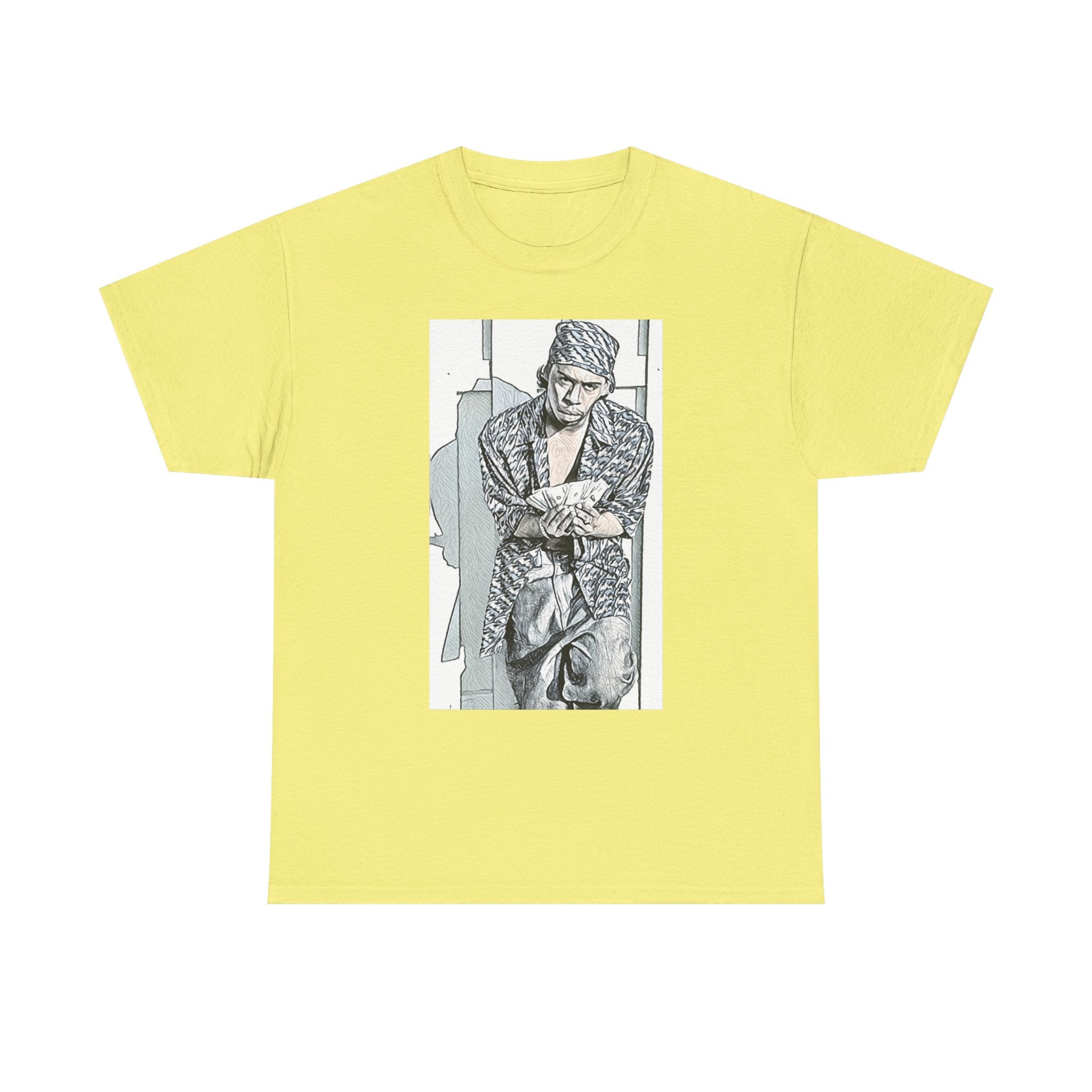 Tommy Wright III Graphic Print Short Sleeve Crew Unisex Heavy Cotton Tee Shirt