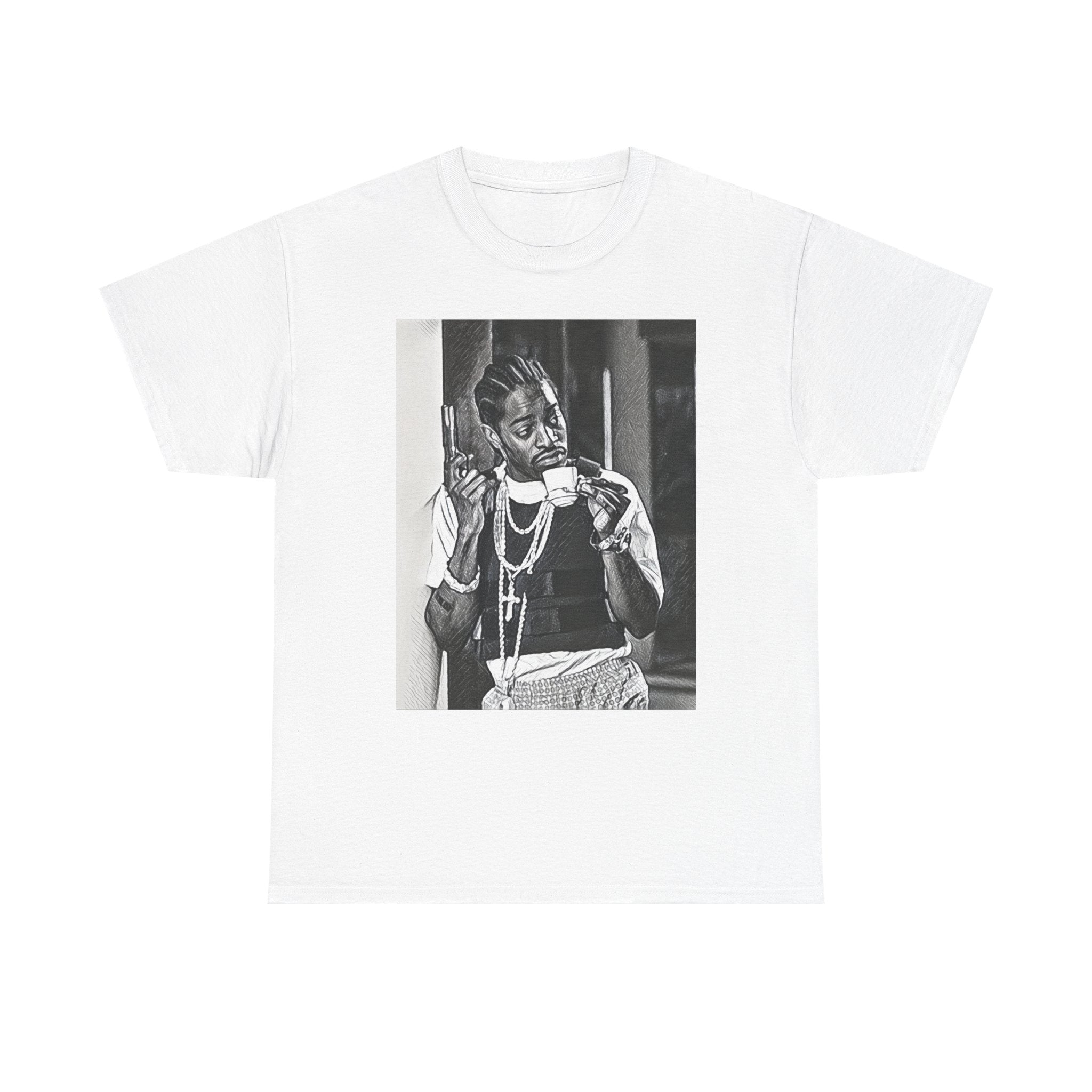 Andre 3000 Graphic Print Short Sleeve Crew Neck Unisex Heavy Cotton Tee Shirt