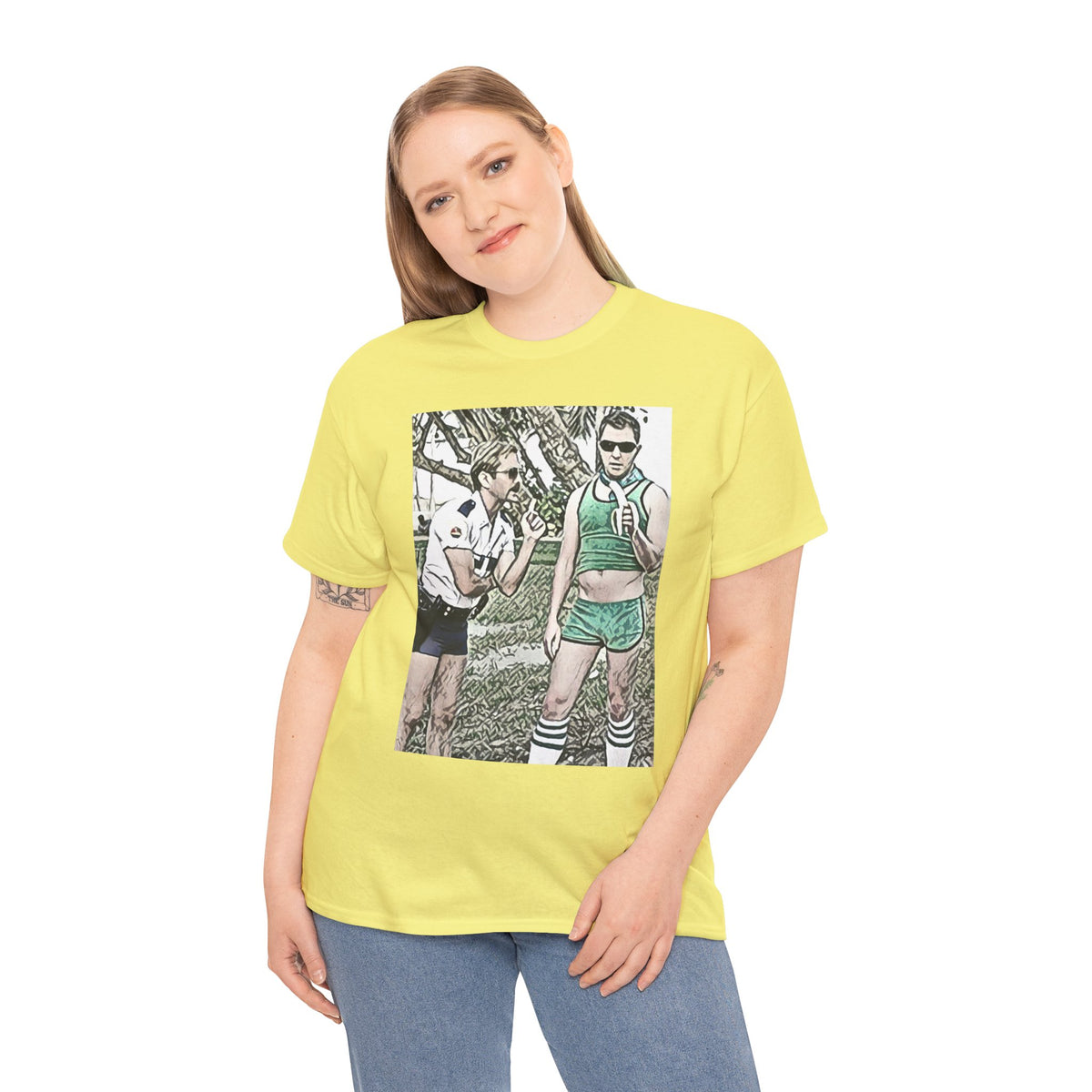 Reno 911 Graphic Print Short Sleeve Crew Neck Unisex Heavy Cotton Art Tee Shirt