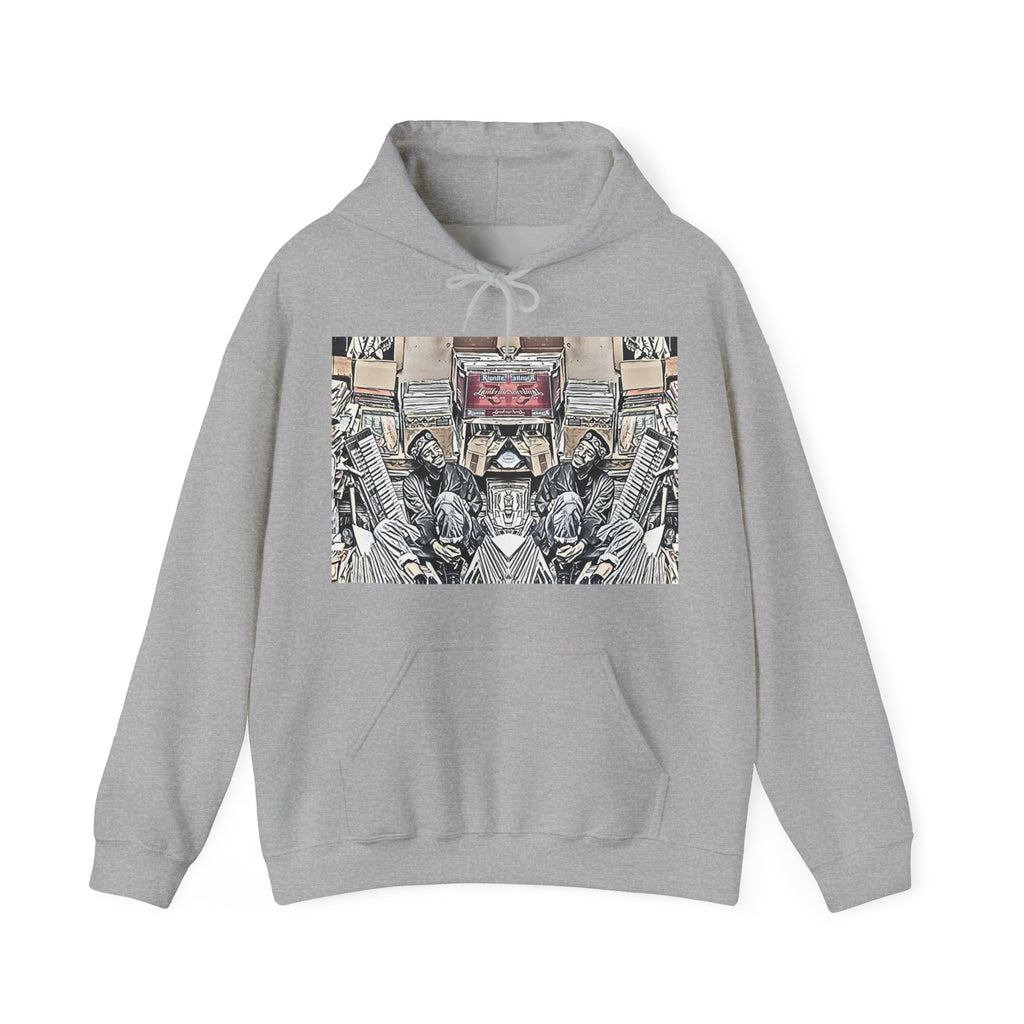 Andre 3000 Surrounded By Vinyl Long Sleeve Unisex Heavy Blend™ Hooded Sweatshirt