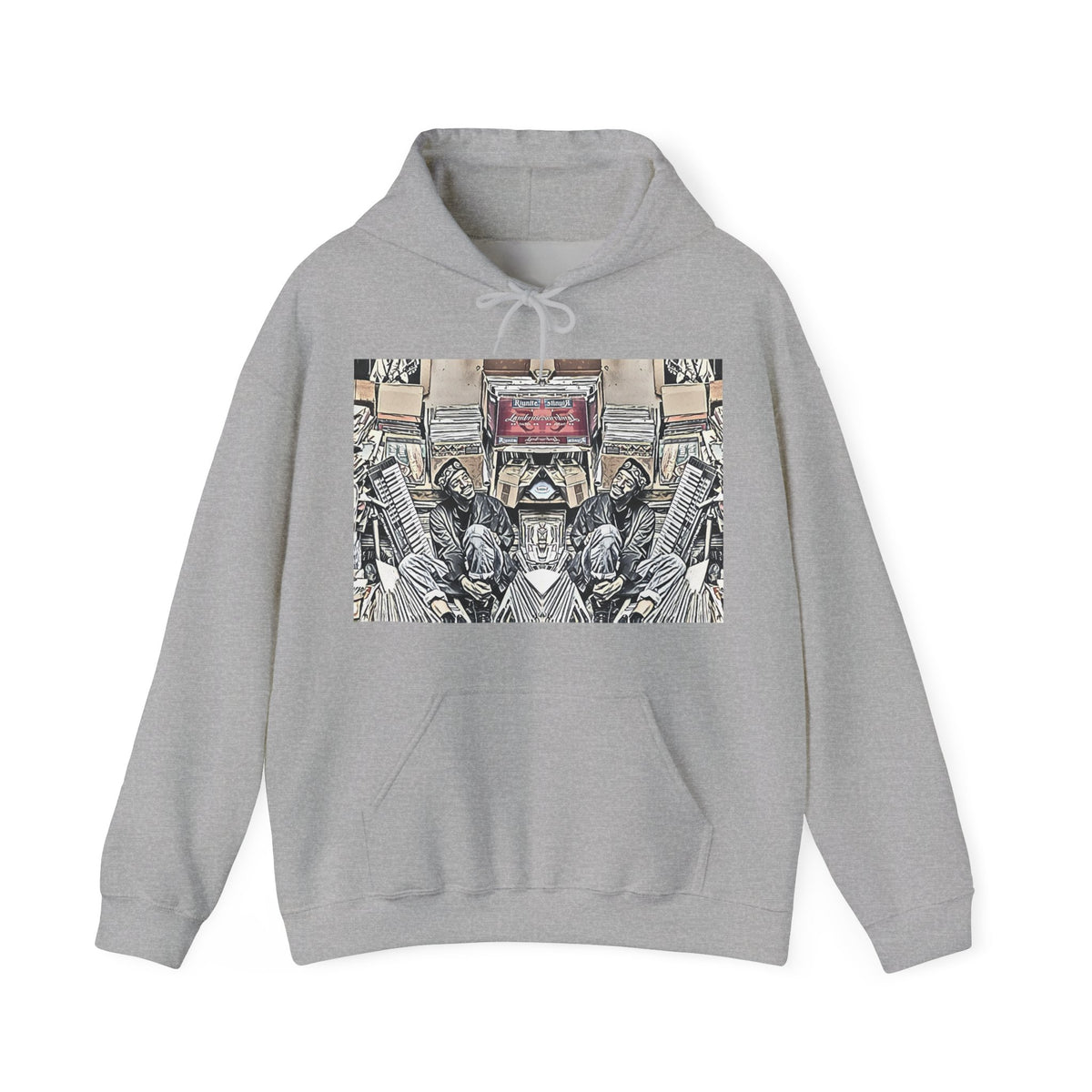 Andre 3000 Surrounded By Vinyl Long Sleeve Unisex Heavy Blend™ Hooded Sweatshirt